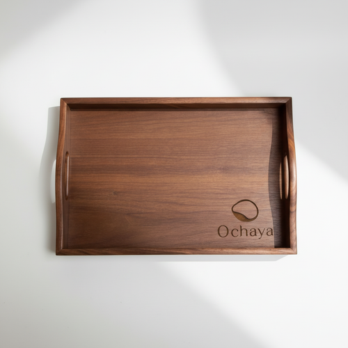 Ochaya Wooden Tray – Flat Lay